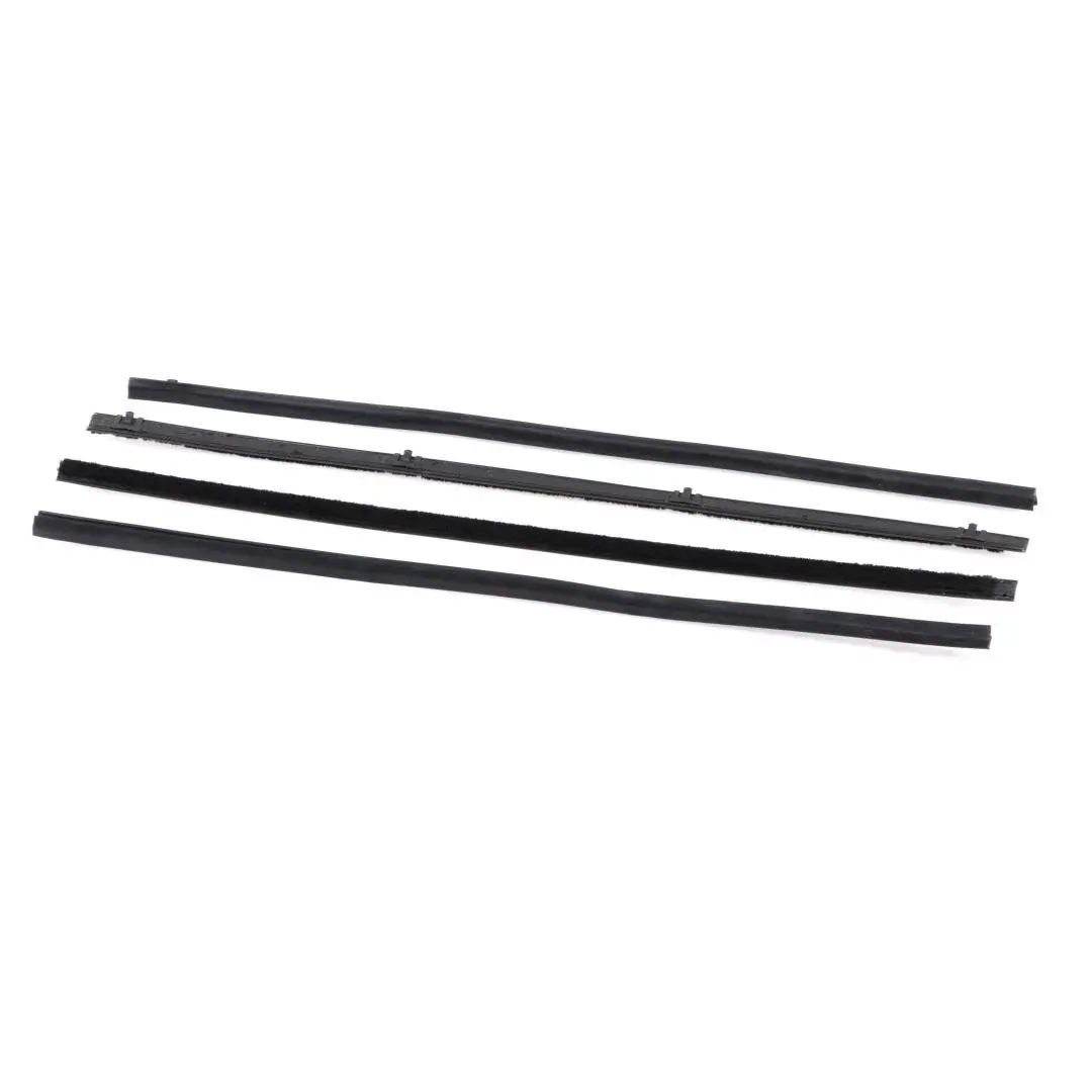 Rear Door Beltline Window Felts - Black - Inner & Outer - 67-72 Chevy GMC Suburban