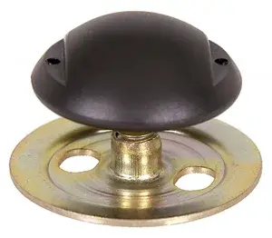 Door Glass Rear Plate Stop Mount and Nut - 68-69 Camaro Firebird