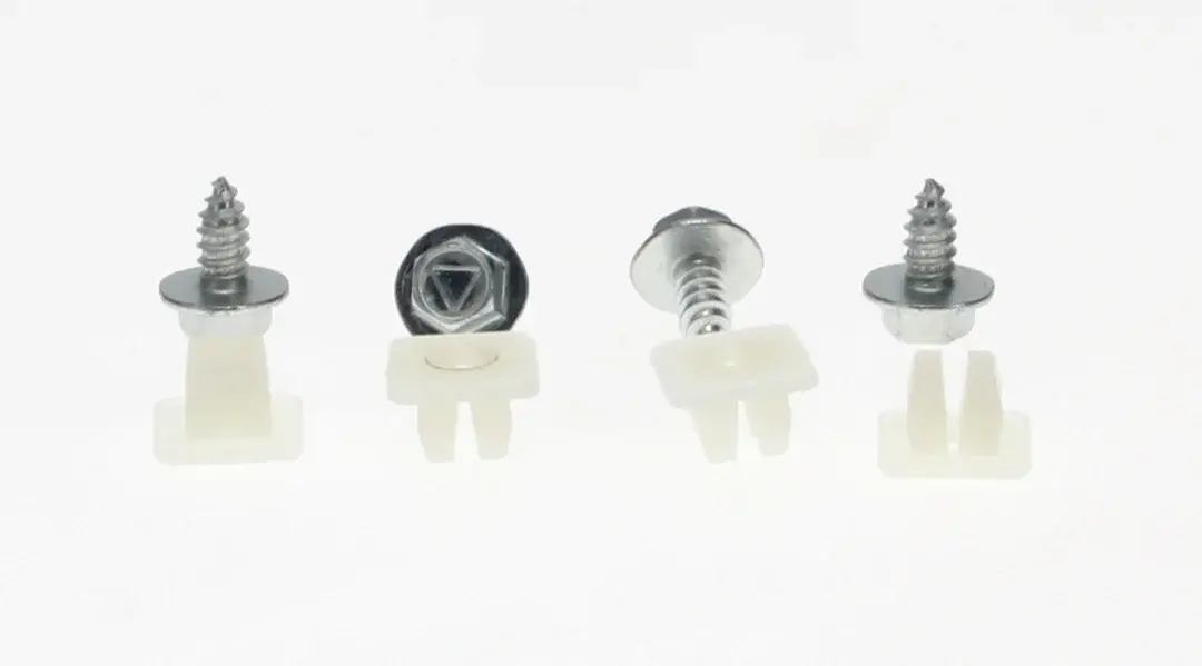 Front and Rear License Plate Hardware Kit (4pcs)