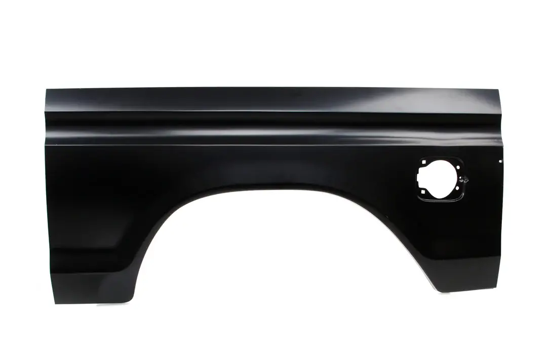 Bedside Repair Panel w/ Square Gas Hole - LH - 77-79 Ford F100 F150 F250 Styleside