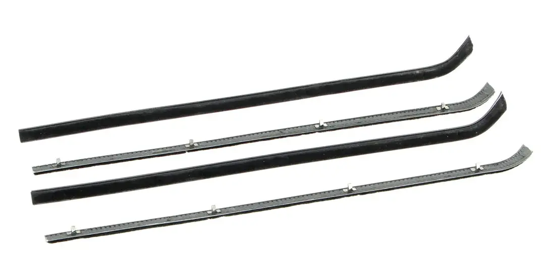 Front Door Beltline Window Felts - Inner & Outer - 4pcs - 64-66 Chevy GMC Truck