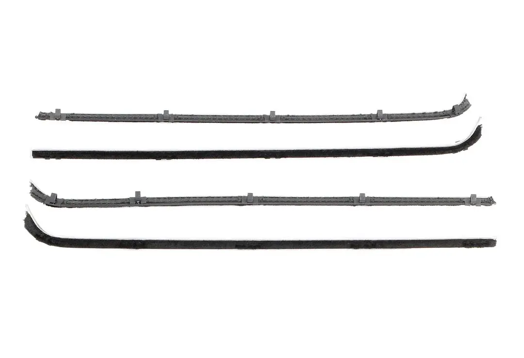 Front Door Beltline Window Felts - Black - 4pcs - 57-60 F100 F250 F350 Pickup