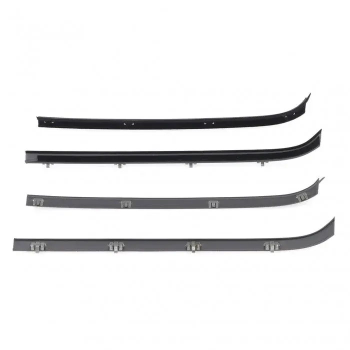 Rear Side Door Beltline Window Felts - Inner & Outer - 73-80 Chevy GMC CK Crew Cab Truck Suburban