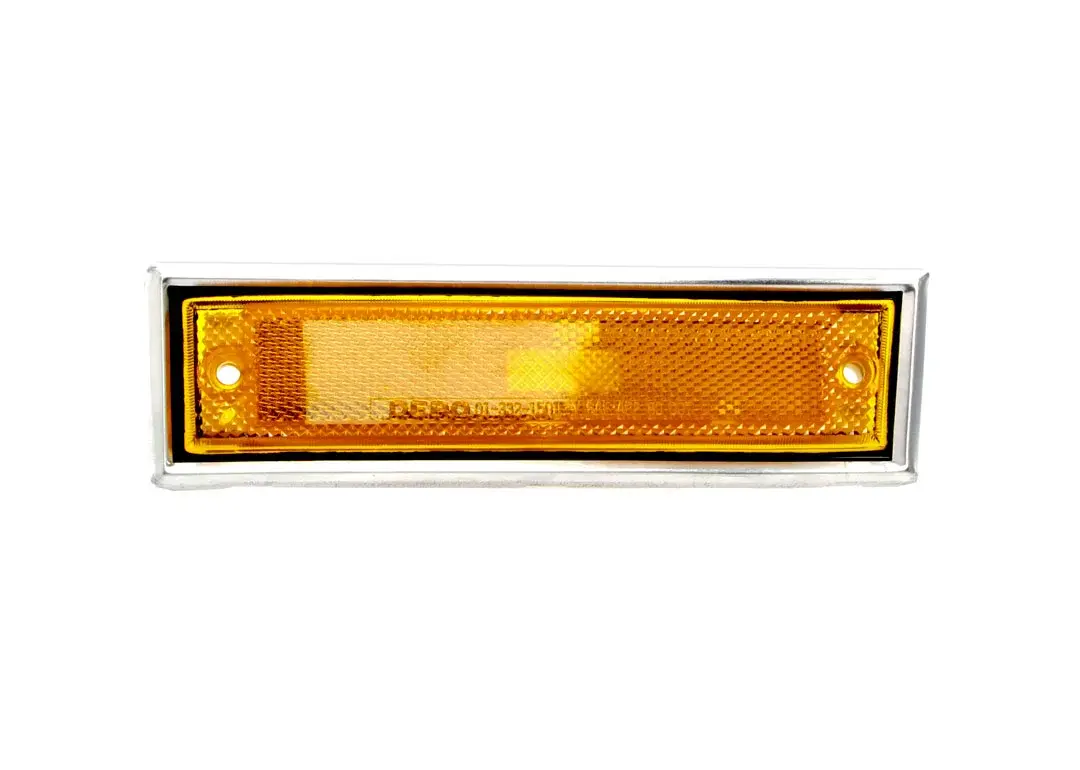 Front Side Marker - with Chrome Trim - LH - 81-91 Chevy GMC Pickup Truck Blazer Jimmy Suburban