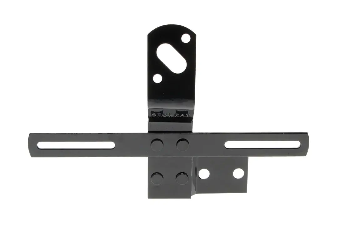 Tail Lamp Bracket - LH - with License Bracket - Black - 47-53 Chevy GMC Pickup Truck