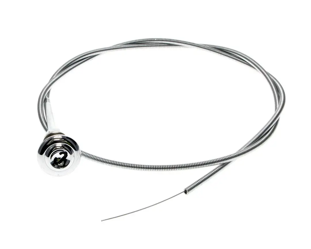 Choke Cable with Knob - Chrome Knob - 46 inch long - 55-59 Chevy Pickup, Suburban