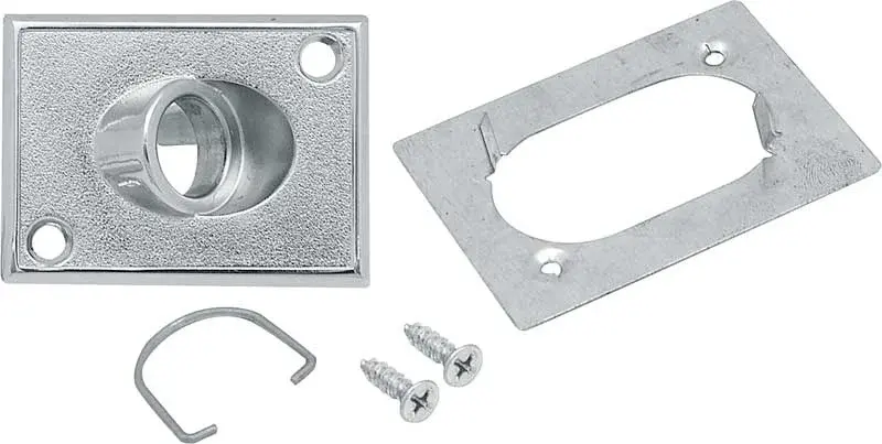 Outside Rear View Mirror Control Escutcheon and Retainer Set - Painted Sport Mirrors - 70-81 Camaro Firebird; 71-72 Chevelle GTO 442 GS
