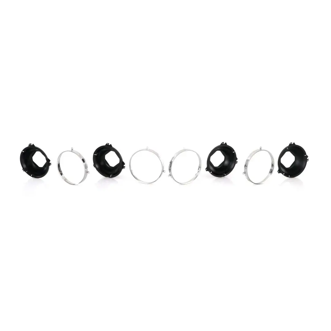 Headlamp Mounting and Retaining Ring Set - 8 pcs - 67-69 Firebird 70 Chevelle El Camino and more