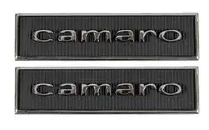 Door Panel Emblems - "Camaro" - LH/RH Pair - 67 Camaro (Standard)