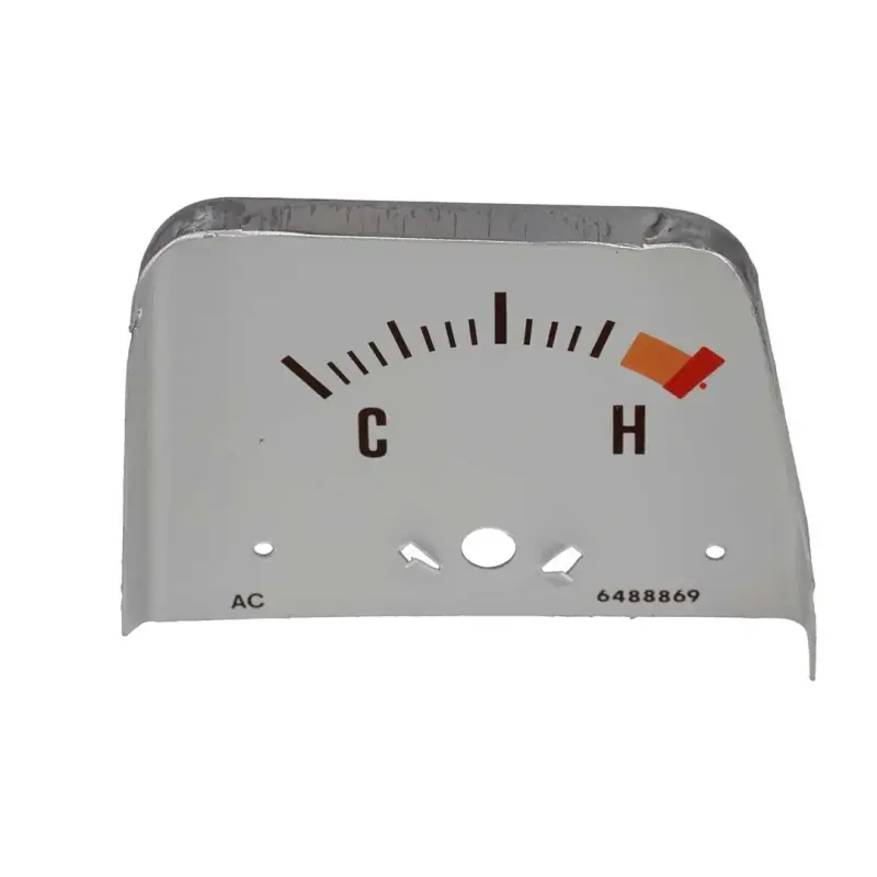 Console Temperature Gauge Face - Silver - 68-69 Camaro