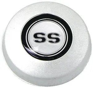 Steering Wheel Horn Cap - Satin Chrome with SS insert - 68 Camaro Chevy II Nova