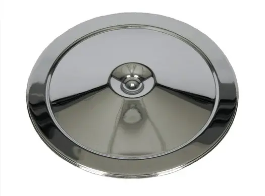 Air Cleaner Lid - Triple Chrome Open Element - 66-69 Chevelle El Camino; 67-69 Camaro