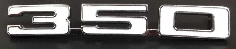 Fender Emblems - "350" - LH/RH Pair - 68 Camaro