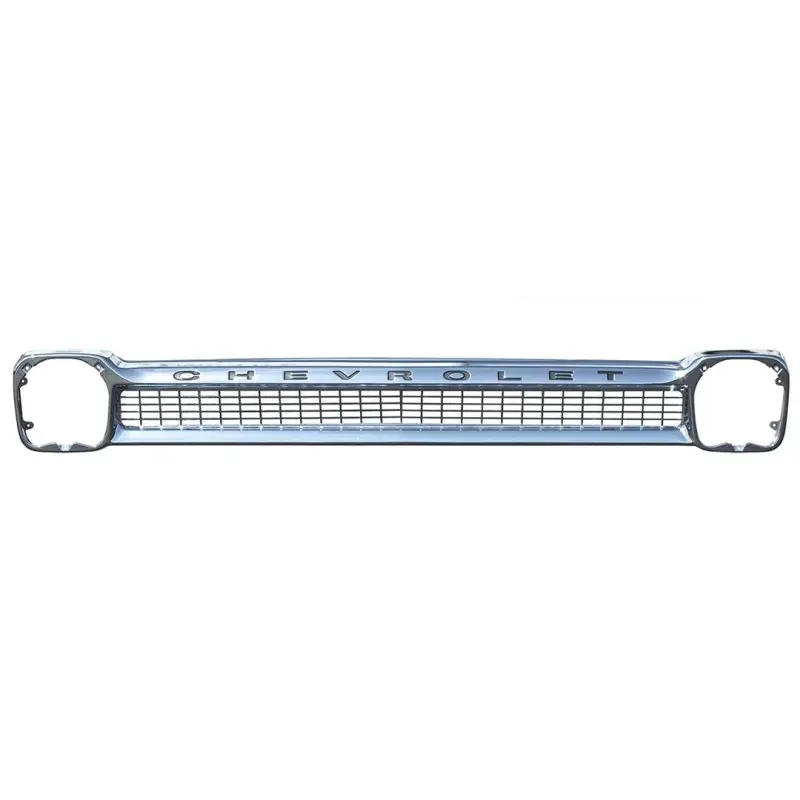 Grille Assembly - Chrome with CHEVROLET Letters - 64-66 Chevy CK Pickup