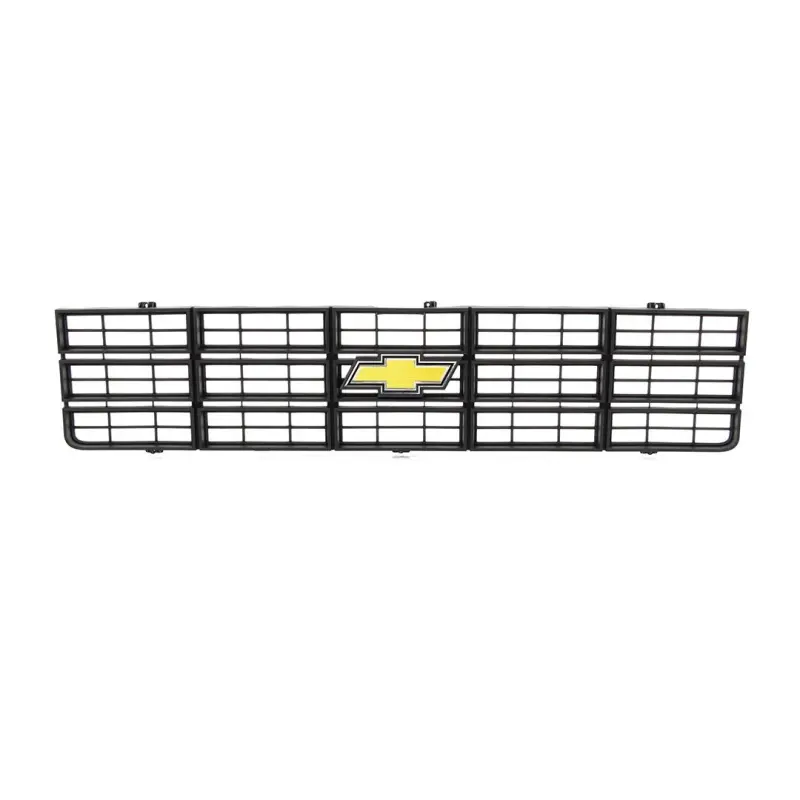 Premium Grille - OE Style with Foil Bowtie Emblem - Black - 77-79 Chevy CK Pickup Blazer Suburban