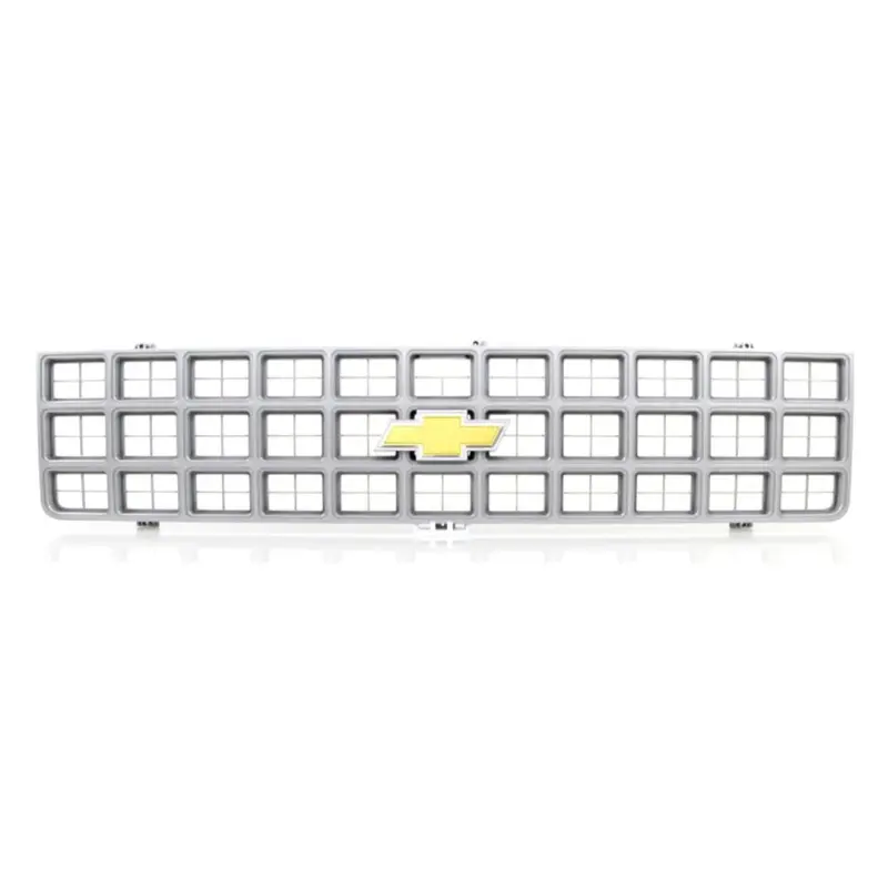 Premium Grille - OE Style with Foil Bowtie Emblem - Argent Gray - 80 Chevy CK Pickup Blazer Suburban