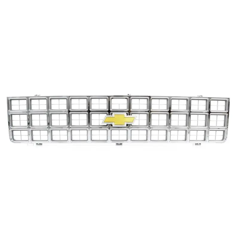 Premium Grille - OE Style with Foil Bowtie Emblem - Chrome - 80 Chevy CK Pickup Blazer Suburban