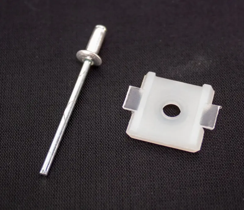 Rear Cab Molding Clip with Rivet - 67-72 F100 F250
