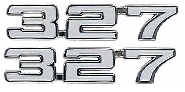 Fender Emblems - "327" - Pair - 69 Camaro
