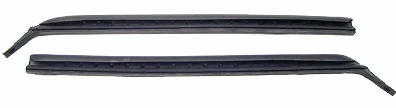 Quarter Window Vertical Weatherstrip with Steel Spline - Pair - 67-69 Camaro Firebird