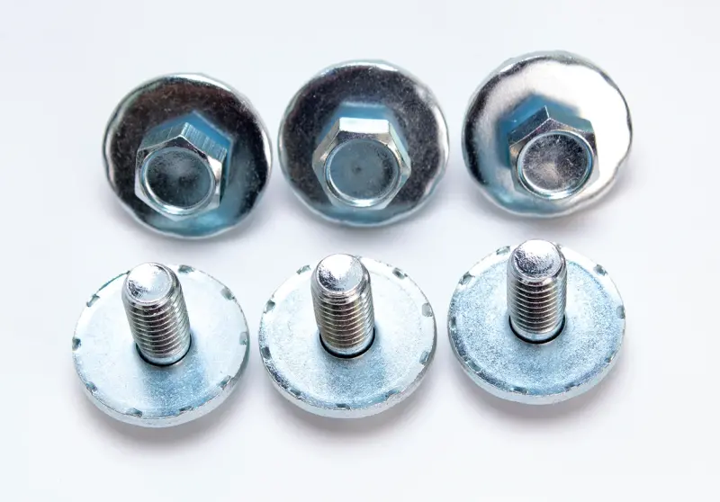 Convertible Frame Bolts w/ Serrated Washers (6pcs) - 67-69 Camaro Firebird
