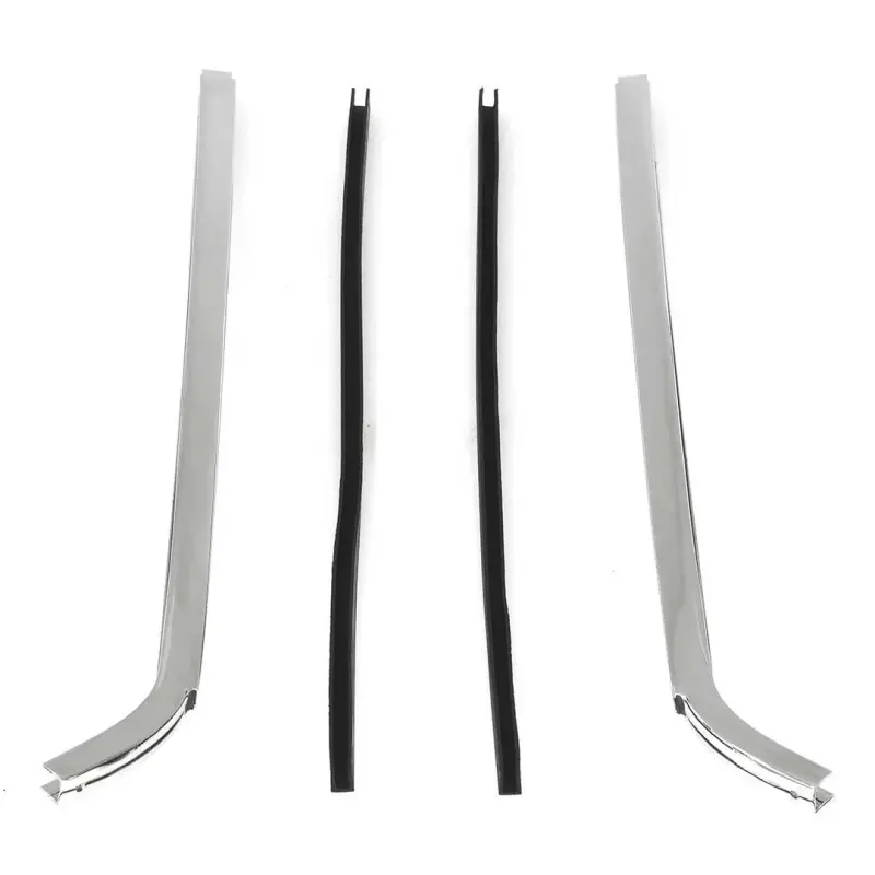 Quarter Window Chrome Vertical Moldings - 67-69 Camaro Firebird