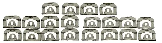 Back Glass Molding Clips Set (20pcs) - 67-69 Camaro Firebird Coupe