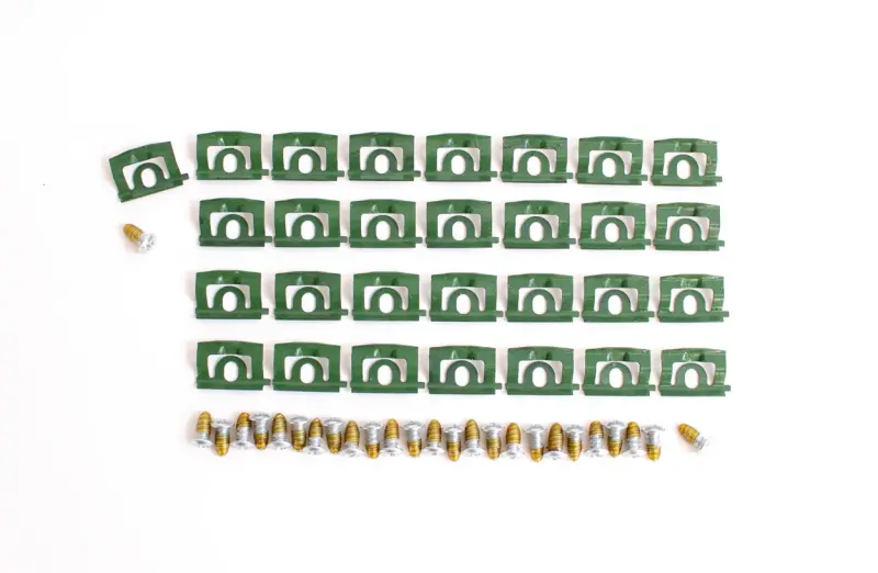 Back Glass Molding Clips & Screw Set - 68-69 Barracuda