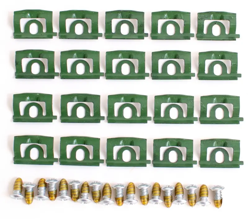 Back Glass Molding Clips & Screw Set