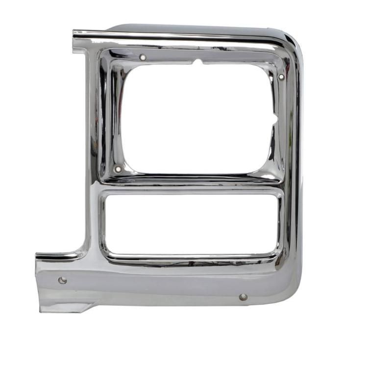 Headlamp Bezel - LH - Chrome - Square Headlight - 80 Chevy GMC CK Truck SUV