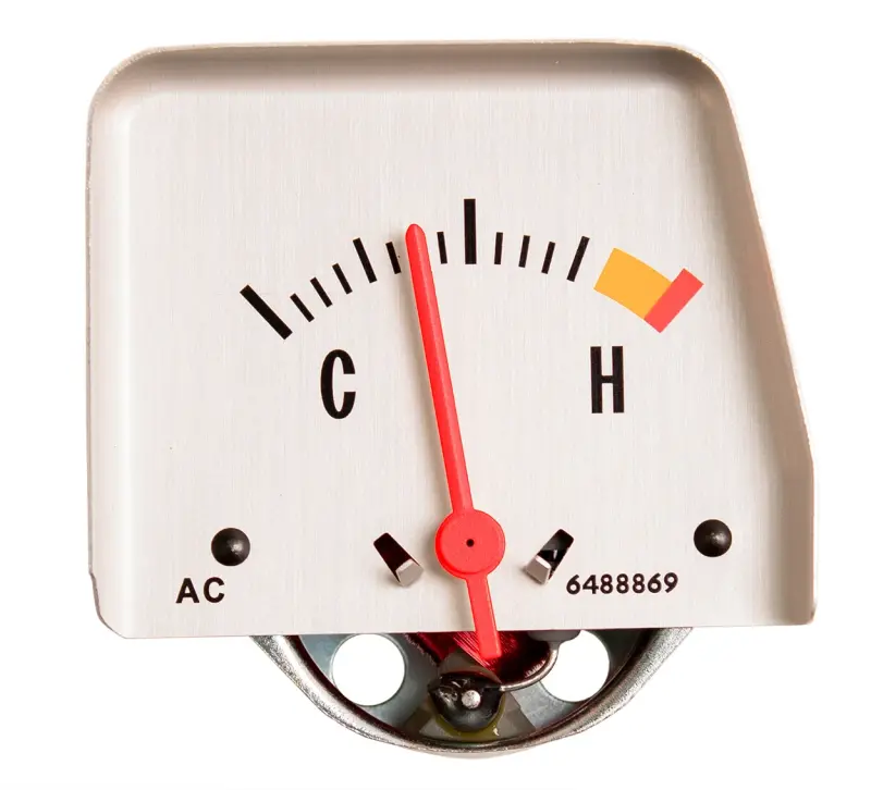 Console Temperature Gauge - Silver Face - 68-69 Camaro