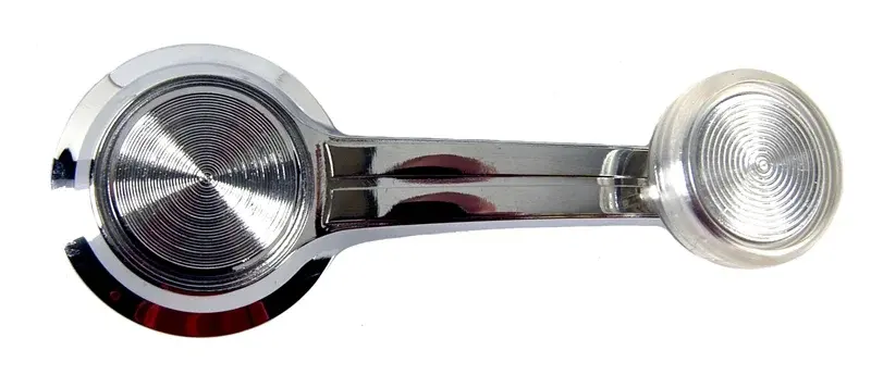 Door Window Crank - Clear Knob - Fits many 65-67 GM Models
