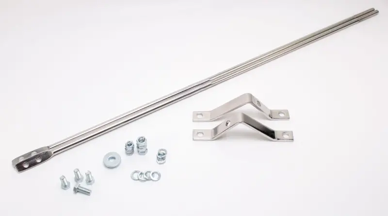 Fender to Firewall Brace Kit - Stainless Steel - Pair - 47-55 Chevy Pickup Truck Suburban