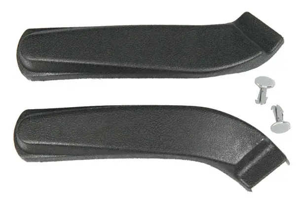 Bucket Seat Hinge Arm Covers - LH/RH Pair - 67-70 Camaro Firebird; 67-72 Chevelle Malibu El GTO; 67-72 Chevy II Nova Ventura