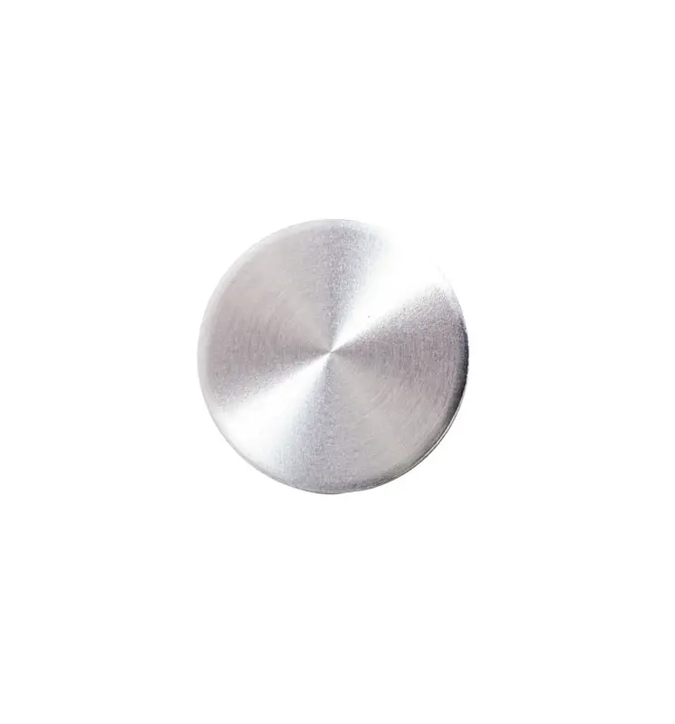 Window Crank Handle Screw Cover - Brushed Aluminum - 68-72 Truck and Car 68-77 Bronco