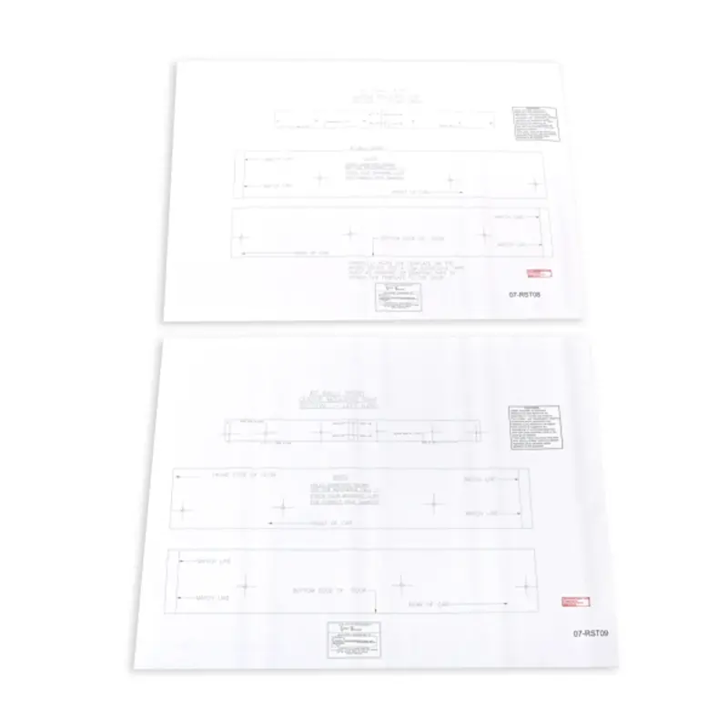 Lower Body Molding Template Kit - 67 Camaro RS