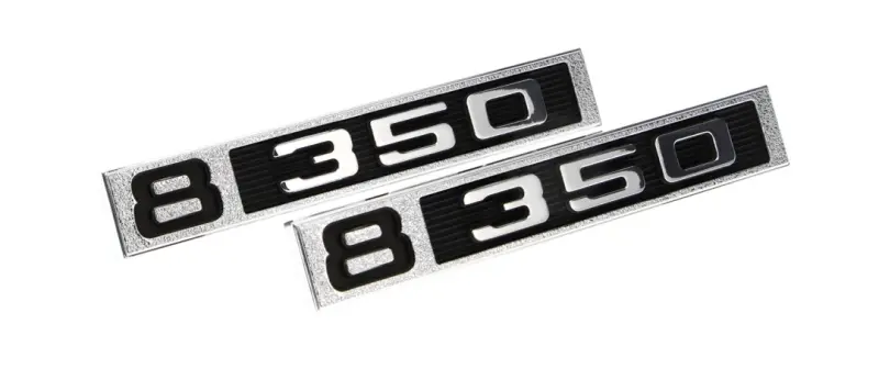 Front Fender Emblem - 8 350 - Pair - 69-72 Chevy C/K Pickup Blazer Suburban