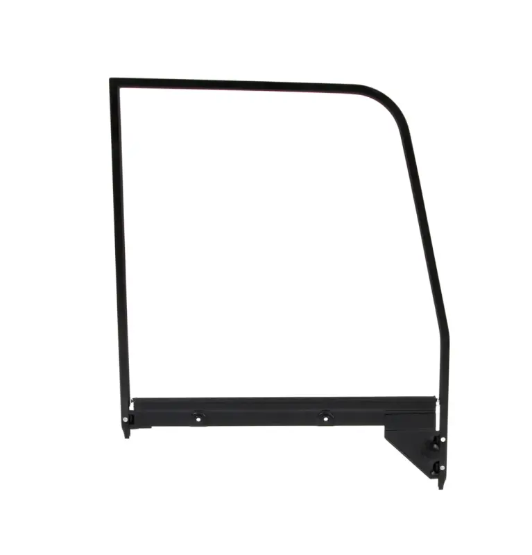 Door Glass Assembly w Paintable Trim - Clear - LH - 55-59 Chevy GMC Truck