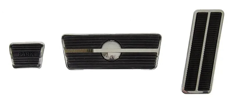 Pedal Pad and Trim Kit - Automatic Transmission with Disc Brakes - 67-68 Camaro Firebird