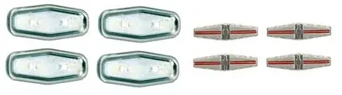 Seat Back Emblems with Backing Plates - 68 Camaro