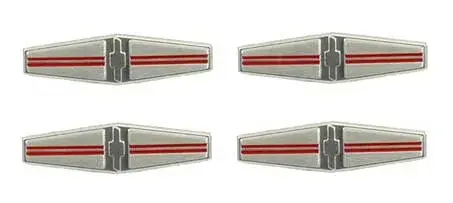 Seat Back Emblems - 4 Piece Set (Deluxe Interior) - 68 Camaro