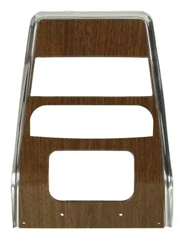 Center Dash Panel without AC - Walnut - 68 Camaro