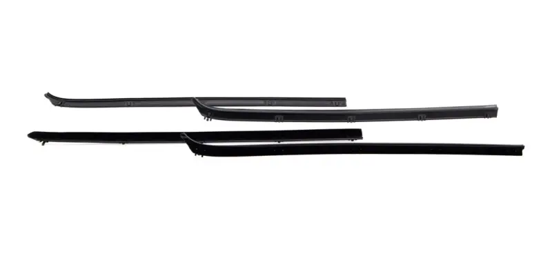 Front Door Beltline Window Felts - Inner & Outer - 80-93 Dodge Truck Ramcharger