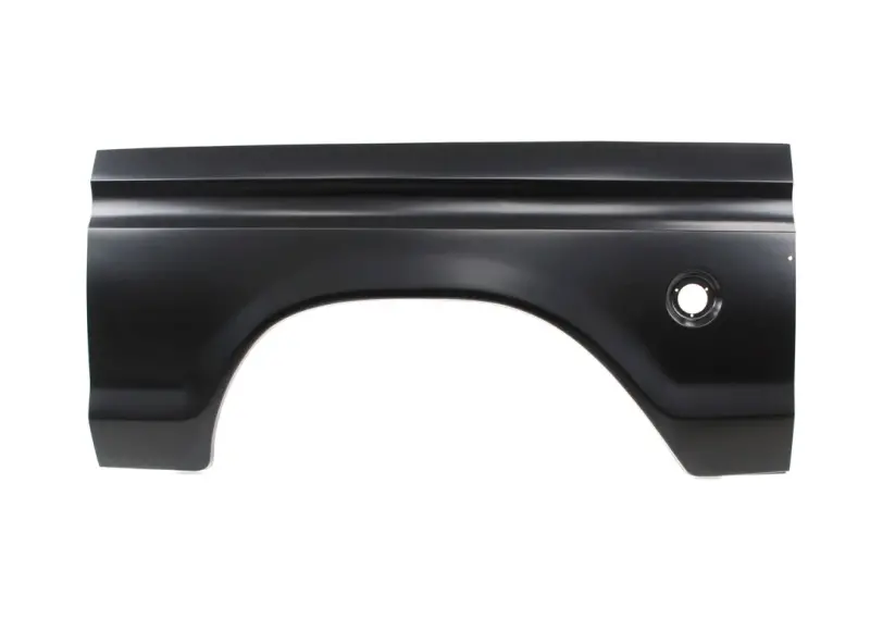 Bedside Repair Panel w/ Round Gas Hole - LH - 73-76 Ford F100 F150 F250 Styleside