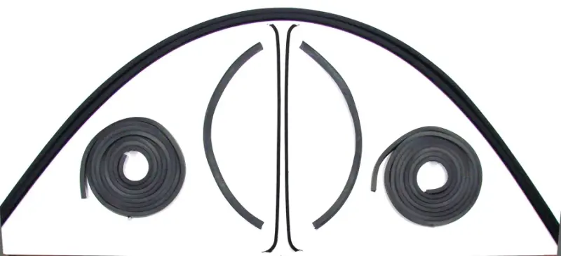 Front Door Seal Kit - 8pcs - Channels/Felts/Door Seals - 47-50 Chevy GMC Pickup Suburban