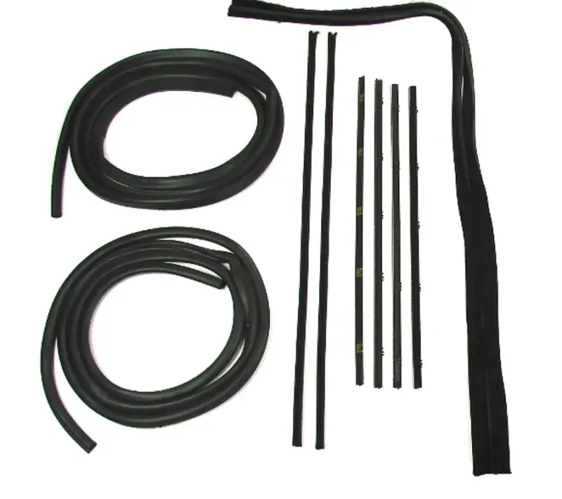 Complete Front Door Seal Kit - 10pcs - Chrome Beads - 67-72 Chevy GMC C/K Truck