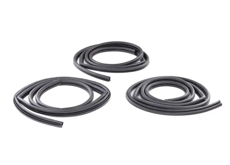 Door Weatherstrip Seals - 3pcs Front and Rear - Push On - 67-72 Chevy GMC CK Suburban
