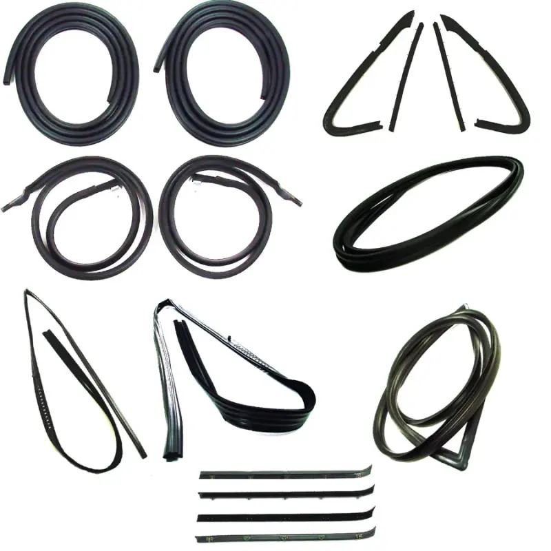 Weatherstrip Kit - Full - w/o Reveal Trim Groove - w/ 2pc Vent Window Seal - 13pcs - 81-85 Chevy GMC C/K Pickup Truck