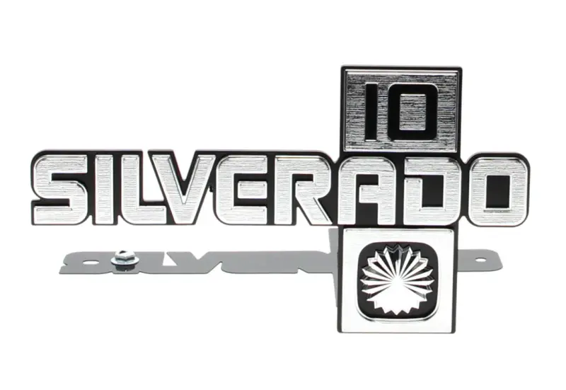 Front Fender Emblems - Silverado 10 - Pair - 81-88 Chevy C10 Pickup Blazer Suburban