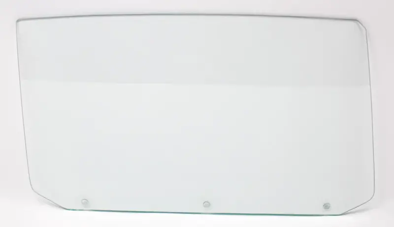 Door Glass with 3 Holes - Clear - RH - 65 Chevelle GTO Malibu Convertible